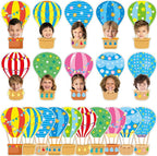 80Pcs Colorful Hot Air Balloons Cutouts Back to School Bulletin Board Hot Air by gisgfim