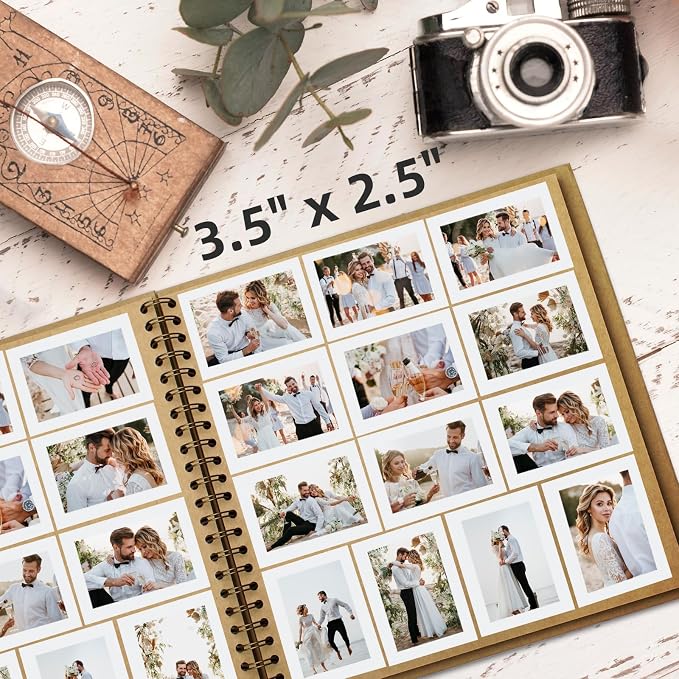 Yopih 12x12 Inch DIY Scrapbook Photo Album, Hardcover Kraft Paper Acid-Free - Image 4