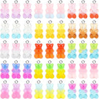Augshy 64 Pcs Gradient Gummy Bear Resin Charms by Augshy