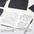 feela 170 Pack Blank Kraft Notebooks, Unlined Sketchbook Mini Cute Note Pad - Image 2