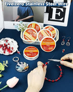 FIVEIZERO Stainless Steel Wire for Jewelry Making, Include 18/20/22/24/26/28 - Image 5