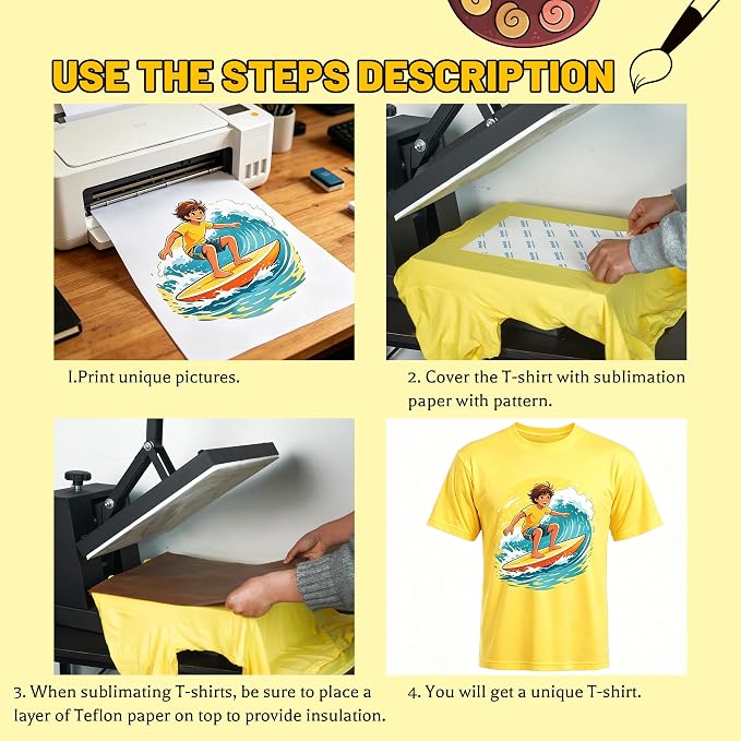Joyclub 5 PCS Unisex Sublimation Blanks Bulk Polyester T Shirts - Image 6