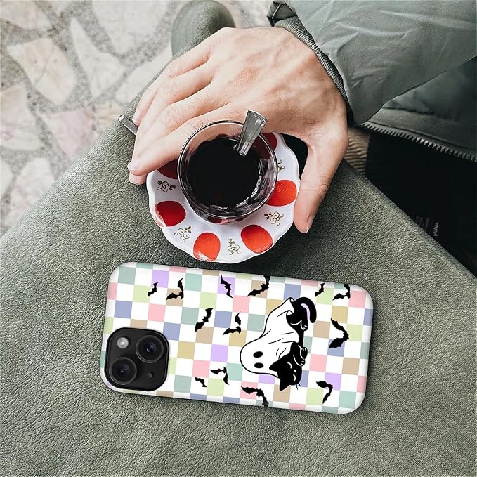 Case for iPhone 13/14, Scratch Resistant Hybrid Double Layer Hard Shell，Ghost - Image 7