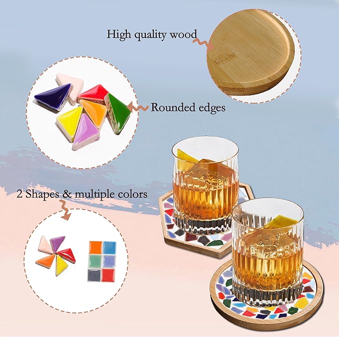 Nuyoach DIY Mosaic Coaster Kits - Image 3