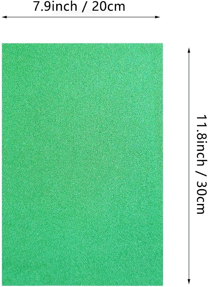 Jtnohx Glitter Felt Fabric, 8 x12 inches Felt Square - Image 6