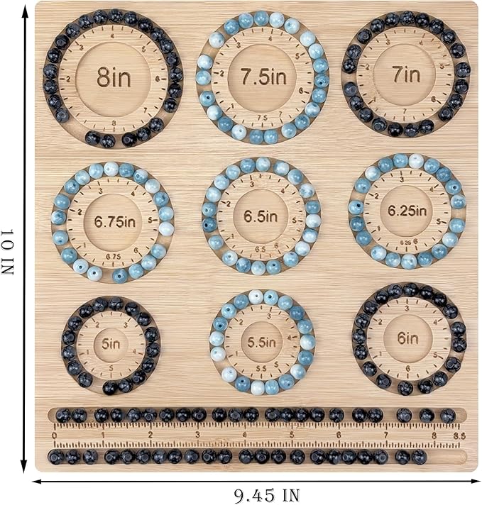 Petoysoso Bead Boards for Jewelry Making, Bamboo Beading Board for Jewelry - Image 2