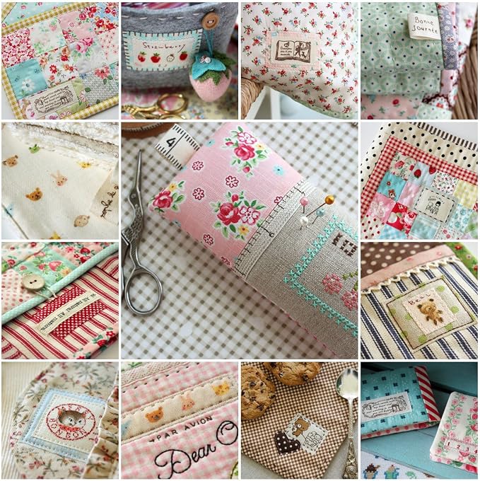 flic-flac 200pcs 4 x 4 inches Cotton Craft Fabric Bundle Squares Patchwork Lint - Image 6