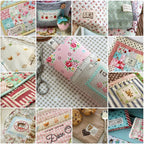 flic-flac 200pcs 4 x 4 inches Cotton Craft Fabric Bundle Squares Patchwork Lint - Image 6