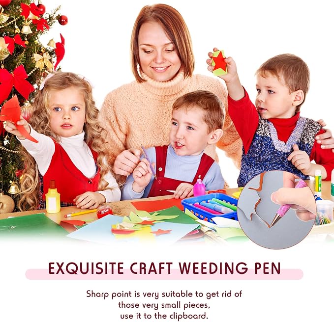 Epakh 2 Pieces Weeding Pen Vinyl Pen Pin Weeding Tool Fine Point Glitter Metal - Image 7