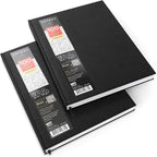 ARTEZA Hardcover Sketchbooks, 8.5 x 11 in, 100 Sheets Each, 80 lb / 130 GSM by ARTEZA