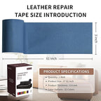 Leather Repair Patch Tape, Car Seat, Vinyl Leather Repair Kit - Image 2