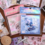 Girl's Japanese Retro Sticker Book, Nostalgic Theme - Image 3