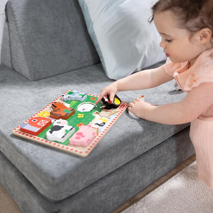 Melissa & Doug Farm Wooden Chunky Puzzle - Image 8