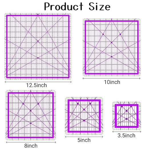 8 Quilting Rulers | Quilting Templates, Quilting Squares, Quilting Rulers and - Image 4