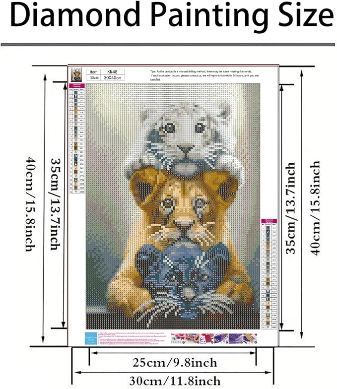 GXGLLPZBY DIY Tiger Animal Diamond Painting Kits, 5D Diamond Art - Image 7