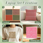 Texture Stencils for Crafts Reusable 16Pcs Stencils | DIY Art Painting Stencil - Image 5