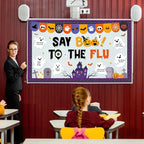 Halloween Ghost Bulletin Board Halloween Healthy Classroom Decorations Set Flu - Image 4