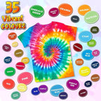 Tie Dye Kit, 35 Colours Fabric Tyedyedye Kit | Non-Toxic, - Image 3