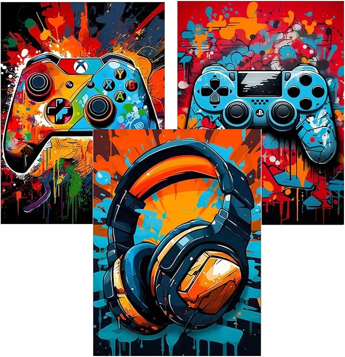 VeGuude Diamond Painting Kits for Adults, DIY Gaming Equipment 3 Pack Diamond by VeGuude