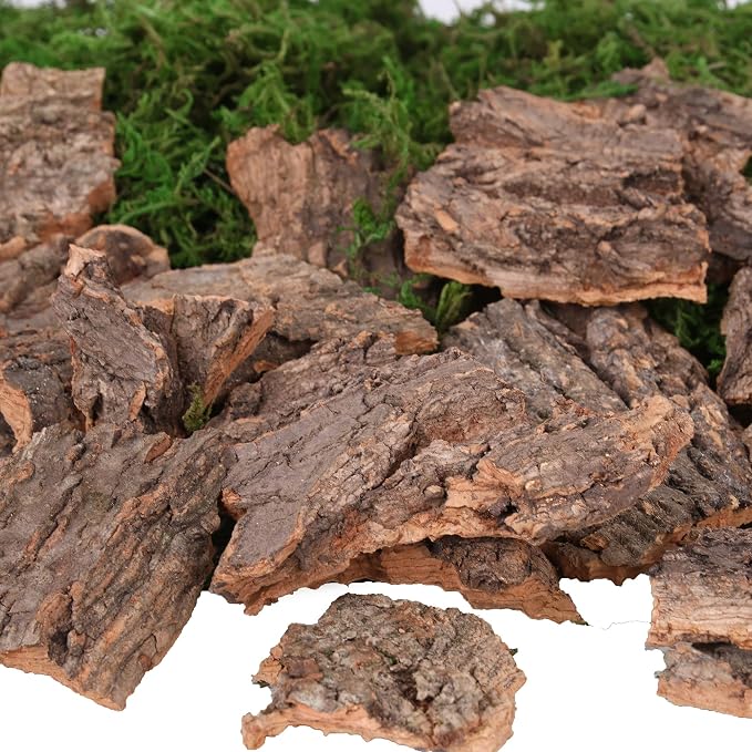 BYHER Fake Moss for Crafts, Tree Bark for Crafts, Floral Arrangements - Image 6