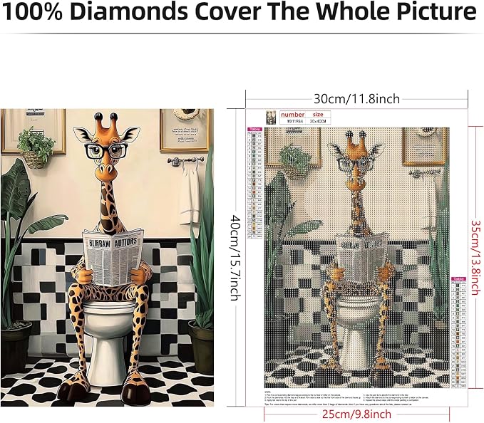 Lxmsja Giraffe Diamond Art Kits - Image 6