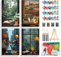 Yezavesu 4 Pack Framed Paint by Numbers Kit by Yezavesu