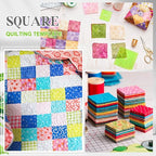 Kigley 8 Pcs Square Quilting Templates and Rulers 1/1.5/2/3/4/5/6/7 Inch - Image 5