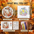 VIGEGU Ghost Cross Stitch Kits for Adults Beginners, Halloween Stamped Cross - Image 3