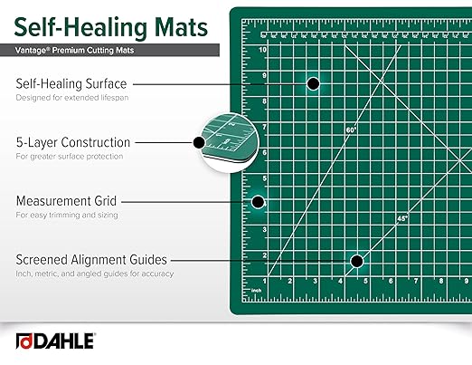 Dahle Vantage 10472 Premium Self-Healing Cutting Mat, 1/2" Grid, 5 Layers - Image 4