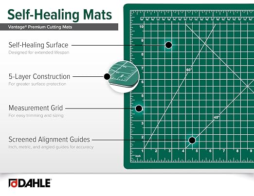 Dahle Vantage 10470 Premium Self-Healing Cutting Mat, 1/2" Grid, 5 Layers - Image 4