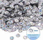 Mandala Crafts 6mm Cup Holographic Silver Sequins - Image 3