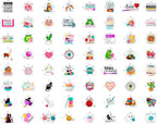 100Pcs Crochet Stickers for Water Bottle, Laptop - Image 4