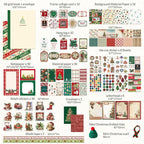 Christmas Scrapbooking Supplies Kit, Aesthetic New Year Festival Scrapbook Kits - Image 2