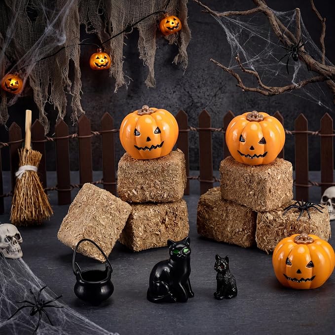 Wesiti 14 Pcs Halloween Village Accessories Set Halloween Miniature Figurines by Unteilti