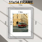 Vittanly 11x14 Picture Frames Set of 2, Ornate Vintage Photo Frame - Image 6