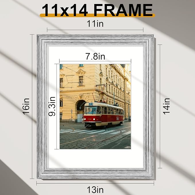 Vittanly 11x14 Picture Frames Set of 2, Ornate Vintage Photo Frame - Image 6