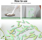 Yoption Petal Mosaic Tiles for Crafts, 200g Flower Leaf Ceramic Tiles Pieces - Image 7