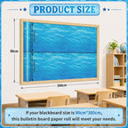 Ocean Waves Bulletin Board Roll Non-Woven Fabric Poster 16in X 20ft | Back to - Image 3