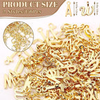 SANNIX 156Pcs/6 Sets Letter Charms, A-Z Letter Charms 2 Styles Initial Alphabet - Image 2