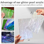 Pearl Glitter Cast Acrylic Sheet, 1/8 Inch, 12x8 Inch, - Image 3