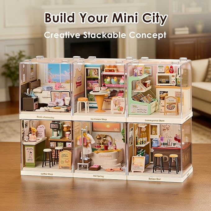 Puppy Tour Guide Miniature House Kit, Durable Plastic DIY Dollhouse - Image 7
