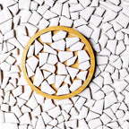1.1 LB White Irregular Ceramic Mosaic Tiles - Image 3