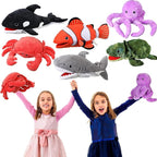Liliful 6 Pieces Animal Hand Puppets Kids Hand Puppets by Liliful