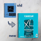 Canson XL Watercolor Pad, Wire Bound, 36 Sheets, 9 by 12 Inches - Image 2