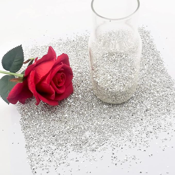 1 lb Crushed Glass Glitter for Crafts, DIY Nail Art, Vase fillers for - Image 6
