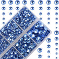 10000Pcs 2-Boxes Mixed Size Hot Fix Round Crystals Gems Glass Stones Hotfix by MASSIVE+BEADS