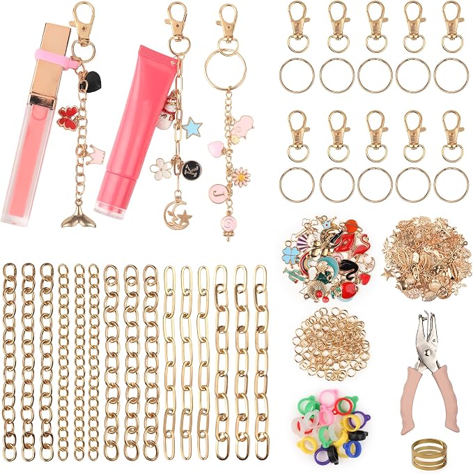 Starry 297 Pcs Keychain Making Kit, Including 10 Keychain Clips 15 Extender by Unknown
