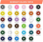 Permanent Adhesive Vinyl for Cutting Machine, 72 Sheets 8.5" x 12" Material - Image 2