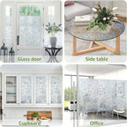 LUTE Rainbow Window Privacy Film, Stained Cling, 35.4" x 78.7" | 3D Decorative - Image 5