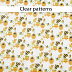 Bee Printed TPU Jelly Faux Leather Fabric, 11.8 x 47.2 Inch Clear TPU Vinyl - Image 3
